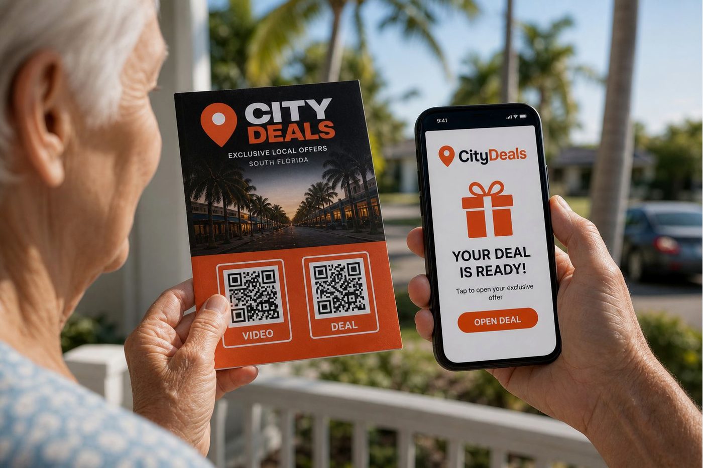 Mail piece for shop owners in South Florida